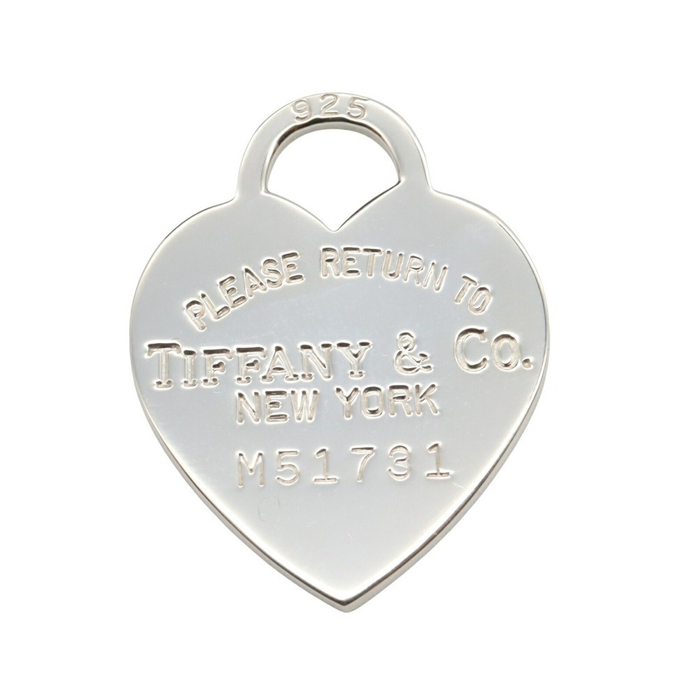Tiffany Co to Heart Top Pendant Jewelry Sterling Silver